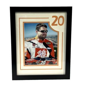 Tony Stewart #20 NASCAR Home Depot Framed Photograph With Matting 13x16”
